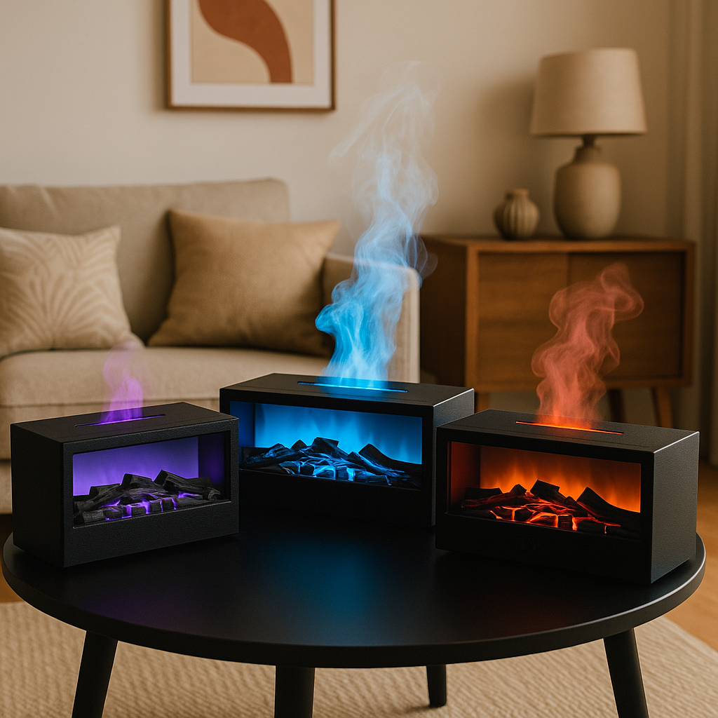Difusor de Aromas con Efecto Llama – Ambiente Cálido y Relajante