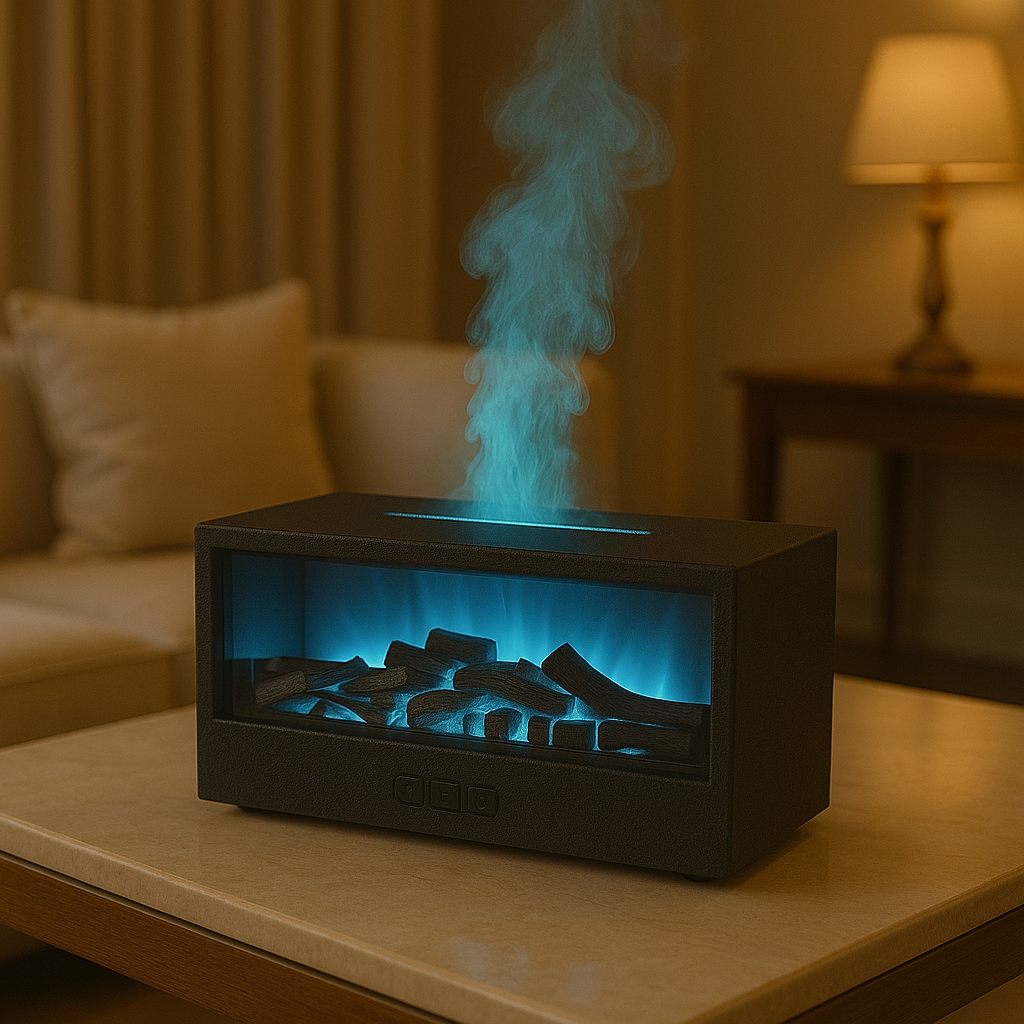 Difusor de Aromas con Efecto Llama – Ambiente Cálido y Relajante